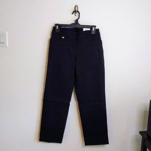 NWT JM Collection Straight Leg Black Pants Size 4PS